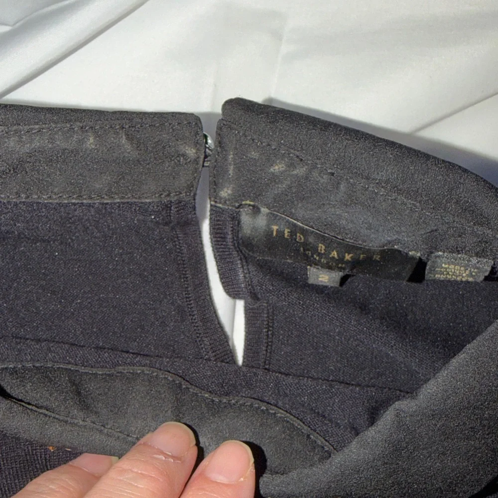 Ted Baker London Black Top with Gold Embellished Collar - Picture 8 of 10